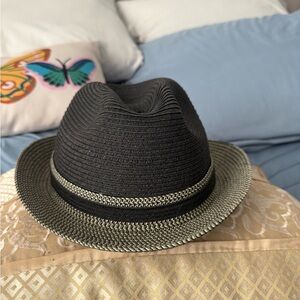 Stylish Black and Tan Fedora Hat
